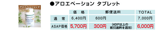 アロエベーションタブレット